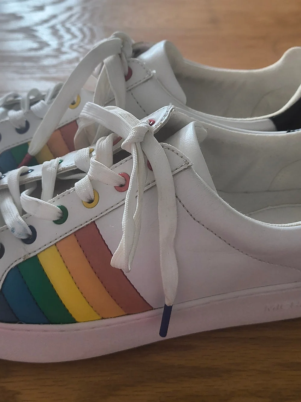 Michael Kors Poppy Lace Up Rainbow Low-top Sneakers